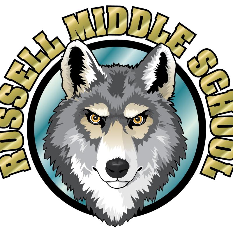 Russell middle school logo circle