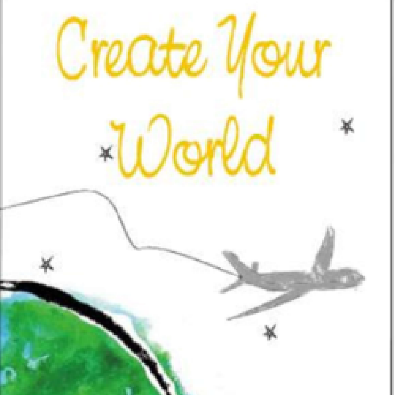 yearbook cover "create your world"