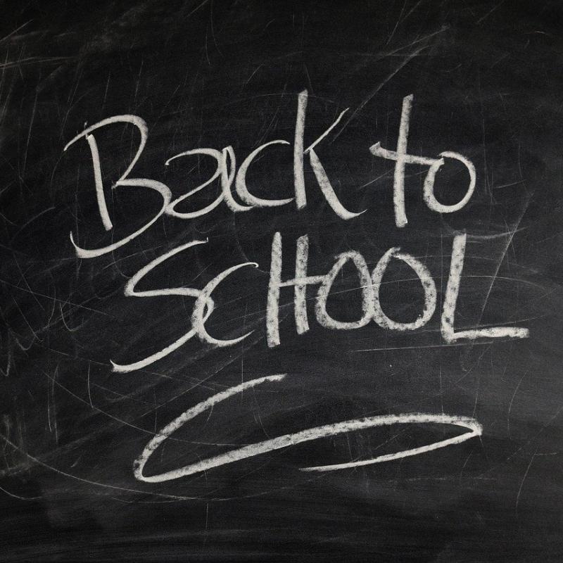 chalk board back to school